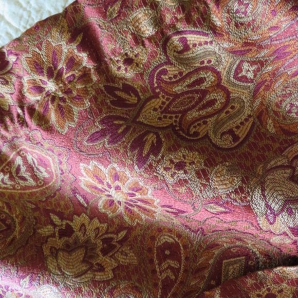 XLONG PILLOW SHAM SET OF TWO/BROWN VELVET RUST GOL - Picture 7 of 8